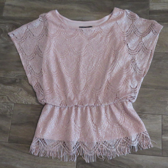Dress Barn Tops - Gorgeous Pink Collection dressbarn Lace Blouse S